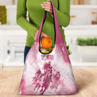 Personalised Kentucky Horse Racing Grocery Bag 151st Anniversary - Pink Out LT7