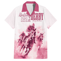 Personalised Kentucky Horse Racing Hawaiian Shirt 151st Anniversary - Pink Out LT7