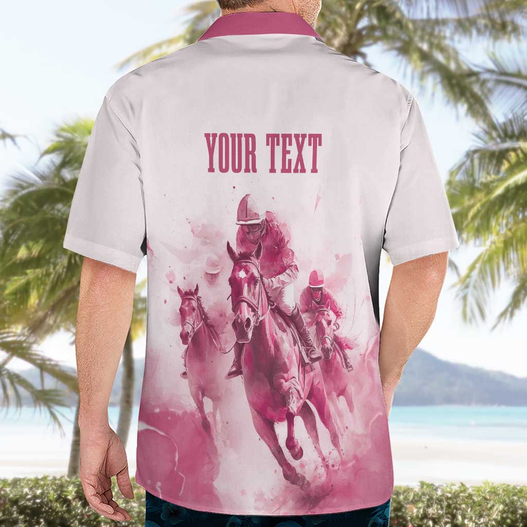 Personalised Kentucky Horse Racing Hawaiian Shirt 151st Anniversary - Pink Out LT7