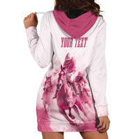 Personalised Kentucky Horse Racing Hoodie Dress 151st Anniversary - Pink Out LT7