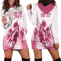 Personalised Kentucky Horse Racing Hoodie Dress 151st Anniversary - Pink Out LT7