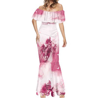 Personalised Kentucky Horse Racing Mermaid Dress 151st Anniversary - Pink Out LT7