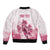 Personalised Kentucky Horse Racing Sleeve Zip Bomber Jacket 151st Anniversary - Pink Out LT7