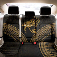 Ancient Egypt Eye of Horus Back Car Seat Cover Gold Intricate Feathers