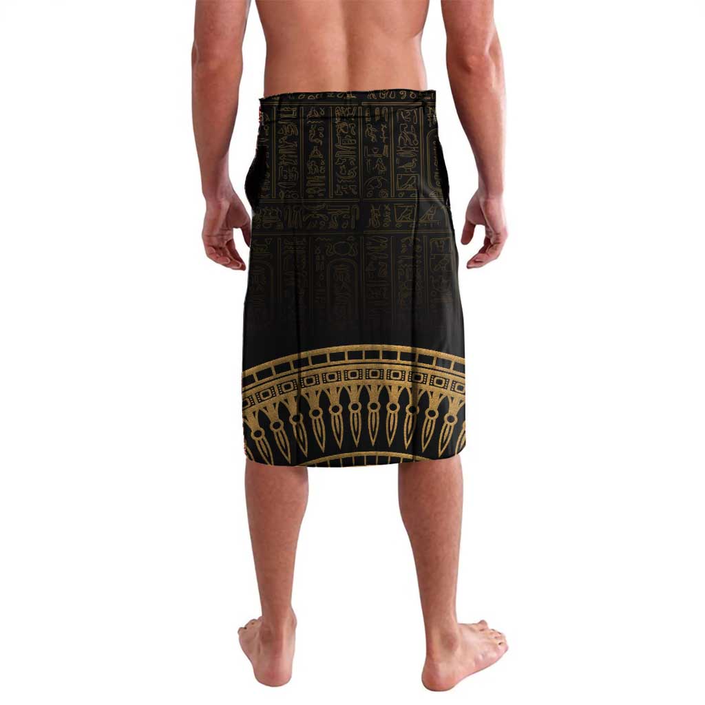 Ancient Egypt Eye of Horus Lavalava Gold Intricate Feathers