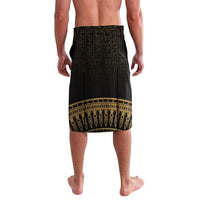 Ancient Egypt Eye of Horus Lavalava Gold Intricate Feathers