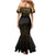 Ancient Egypt Scarab Mermaid Dress Black Gold