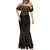 Ancient Egypt Scarab Mermaid Dress Black Gold
