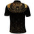 Ancient Egypt Scarab Polo Shirt Black Gold