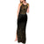 Ancient Egypt Scarab Tank Maxi Dress Black Gold