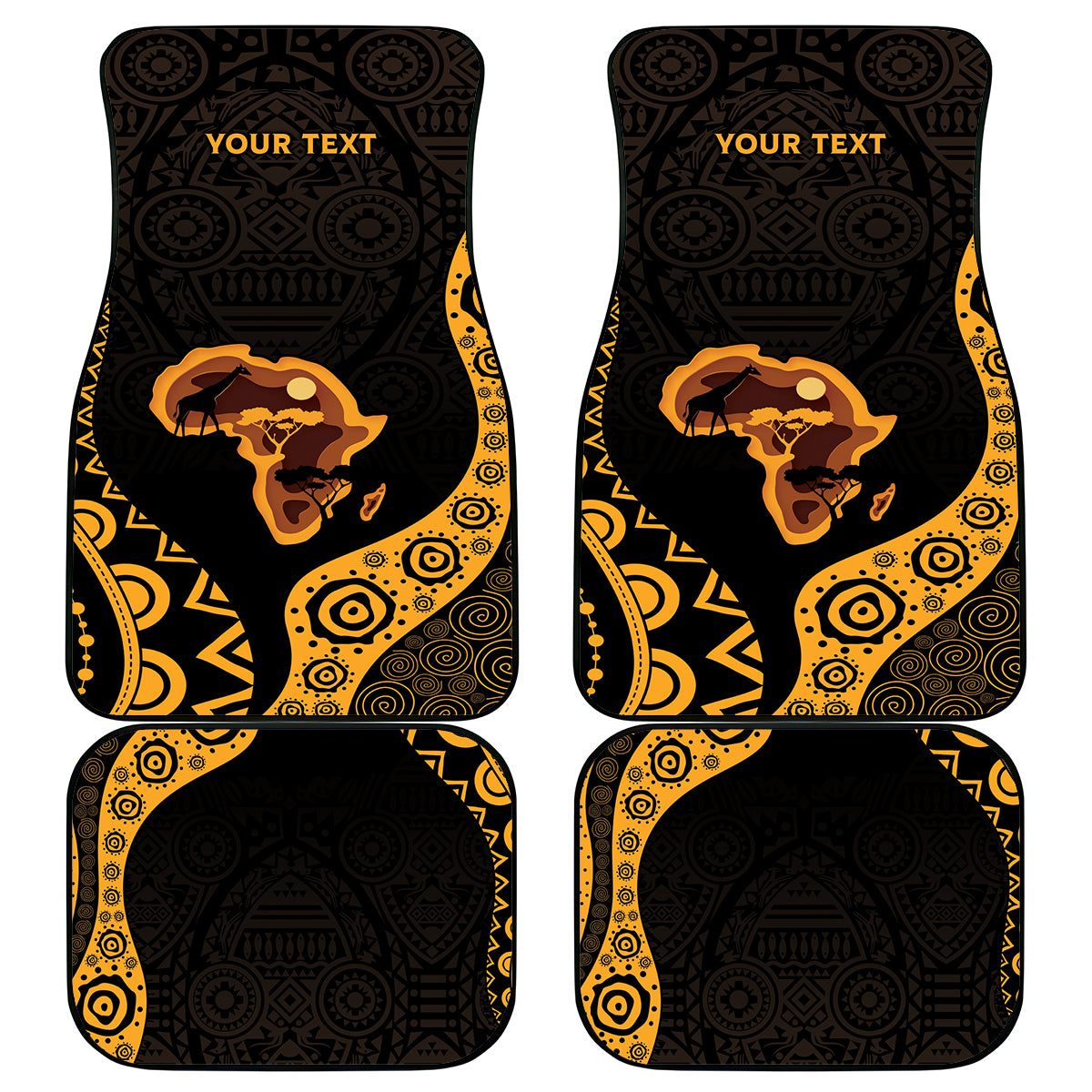 Africa Day Personalized Car Mats Ethnic Retro Style LT7 - Wonder Print Shop