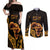 Africa Day Personalized Couples Matching Off Shoulder Maxi Dress and Long Sleeve Button Shirt Ethnic Retro Style LT7 - Wonder Print Shop