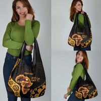 Africa Day Personalized Grocery Bag Ethnic Retro Style