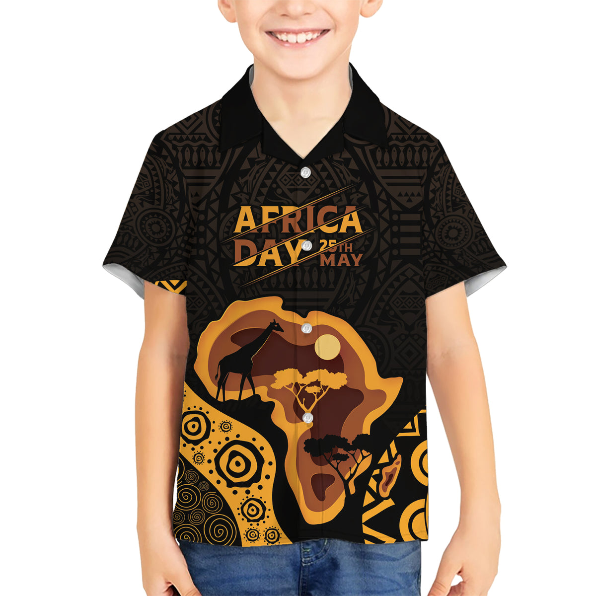 Africa Day Personalized Hawaiian Shirt Ethnic Retro Style - Wonder Print Shop