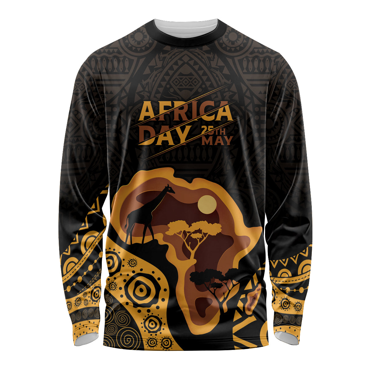 Africa Day Personalized Long Sleeve Shirt Ethnic Retro Style - Wonder Print Shop