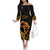 Africa Day Personalized Off The Shoulder Long Sleeve Dress Ethnic Retro Style - Wonder Print Shop