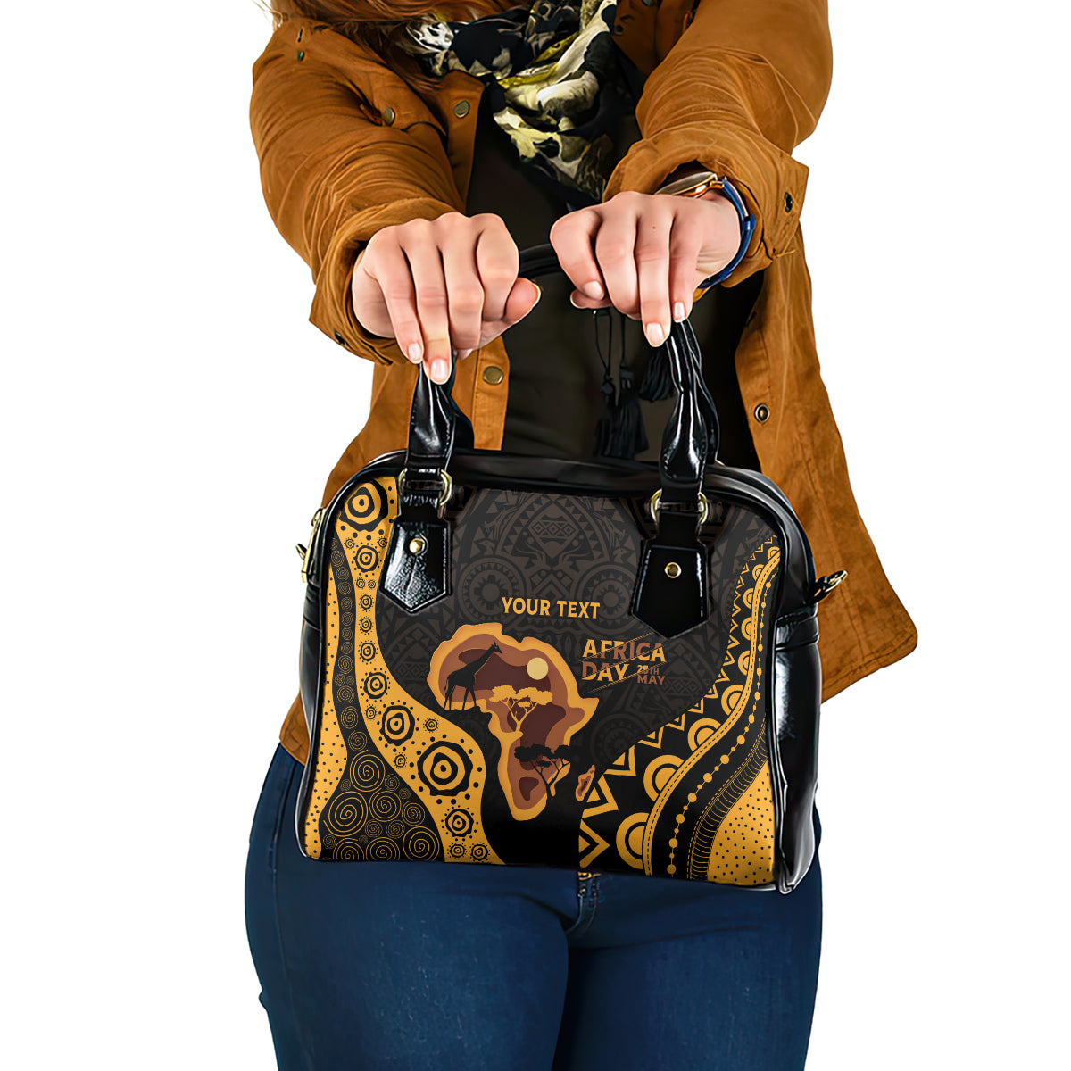 Africa Day Personalized Shoulder Handbag Ethnic Retro Style