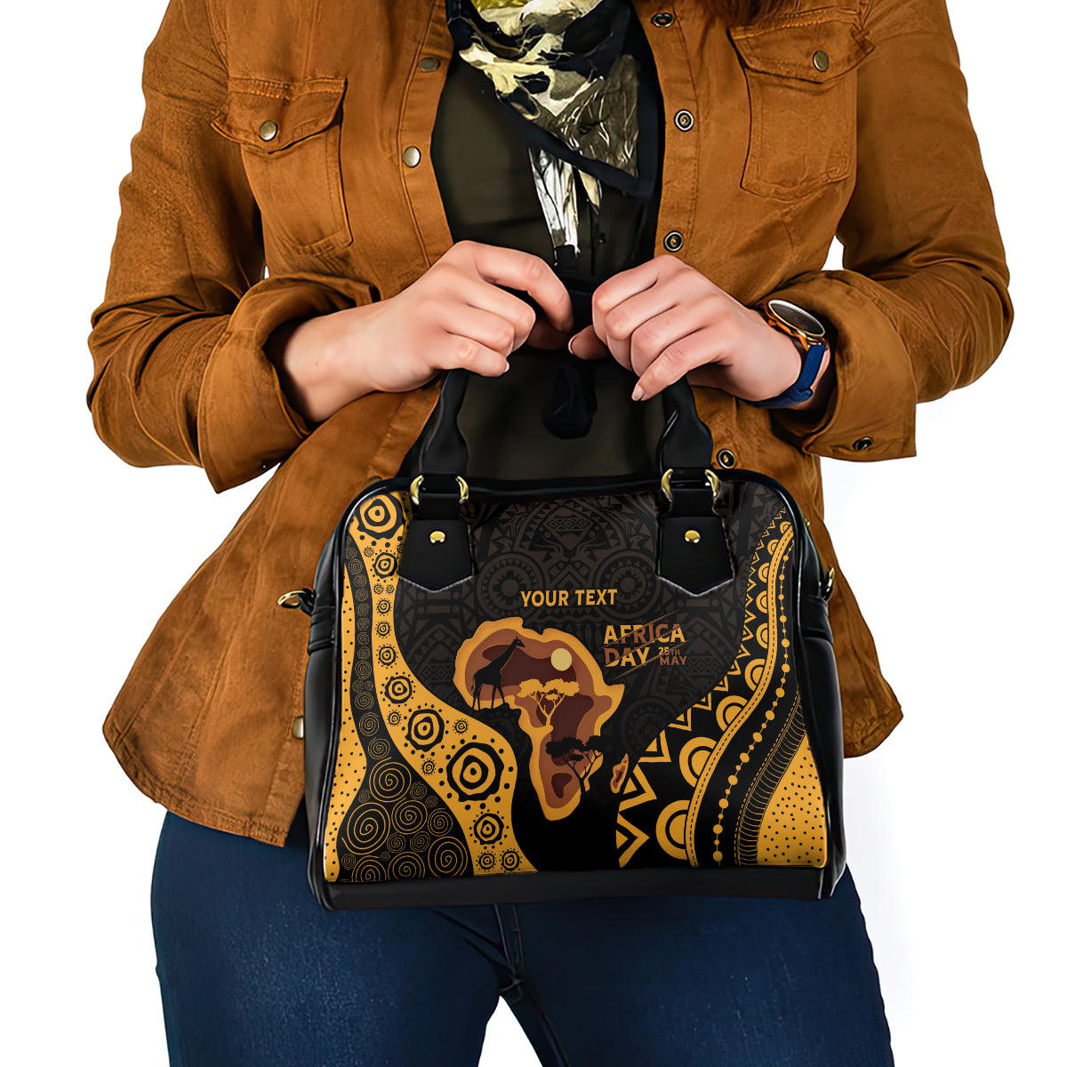 Africa Day Personalized Shoulder Handbag Ethnic Retro Style