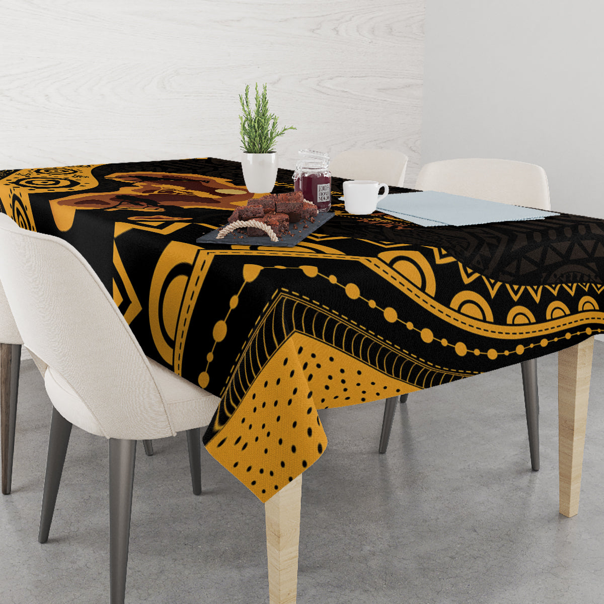 Africa Day Personalized Tablecloth Ethnic Retro Style - Wonder Print Shop