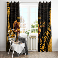 Africa Day Personalized Window Curtain Ethnic Retro Style - Wonder Print Shop
