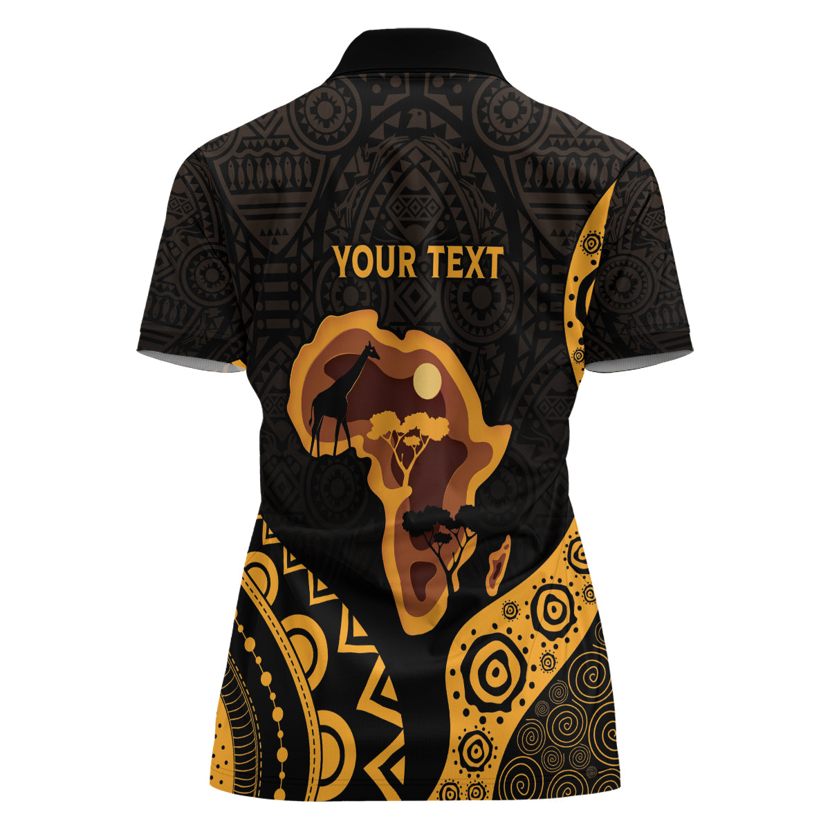 Africa Day Personalized Women Polo Shirt Ethnic Retro Style - Wonder Print Shop
