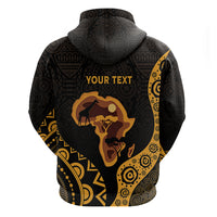 Africa Day Personalized Zip Hoodie Ethnic Retro Style - Wonder Print Shop