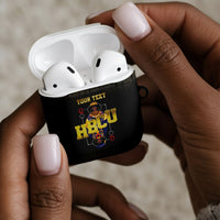 HBCU Grad Personalized Queen Poker Card AirPods Case Golden Pattern