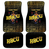 HBCU Grad Personalized Queen Poker Card Car Mats Golden Pattern