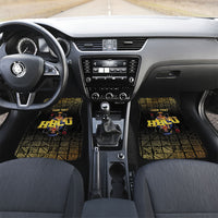 HBCU Grad Personalized Queen Poker Card Car Mats Golden Pattern