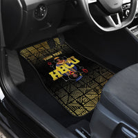 HBCU Grad Personalized Queen Poker Card Car Mats Golden Pattern