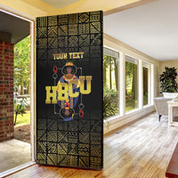 HBCU Grad Personalized Queen Poker Card Door Cover Golden Pattern