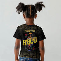 HBCU Grad Personalized Queen Poker Card Kid T shirt Golden Pattern