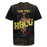 HBCU Grad Personalized Queen Poker Card Rugby Jersey Golden Pattern