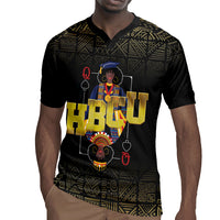 HBCU Grad Personalized Queen Poker Card Rugby Jersey Golden Pattern