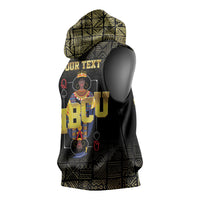 HBCU Grad Personalized Queen Poker Card Sleeveless Hoodie Golden Pattern