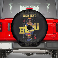 HBCU Grad Personalized Queen Poker Card Spare Tire Cover Golden Pattern