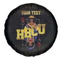 HBCU Grad Personalized Queen Poker Card Spare Tire Cover Golden Pattern