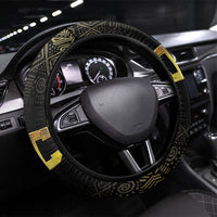 HBCU Grad Queen Poker Card Steering Wheel Cover Golden Pattern