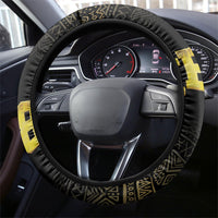 HBCU Grad Queen Poker Card Steering Wheel Cover Golden Pattern