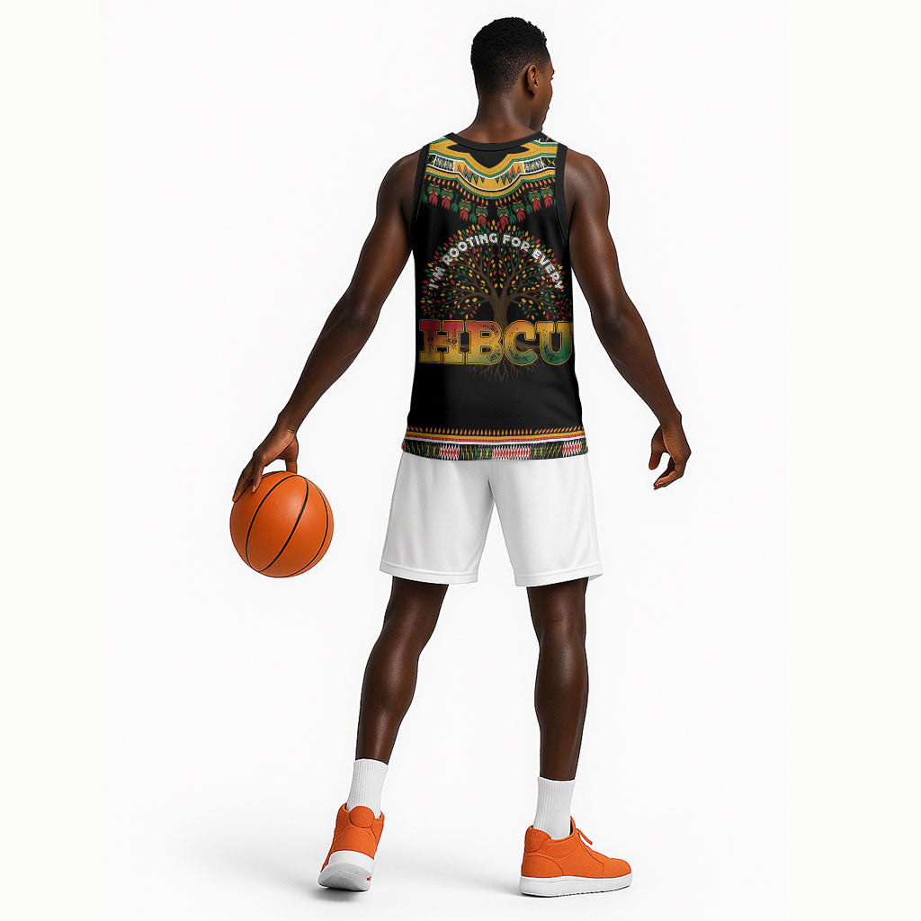 I'm Rooting For Every HBCU Dashiki Style Basketball Jersey