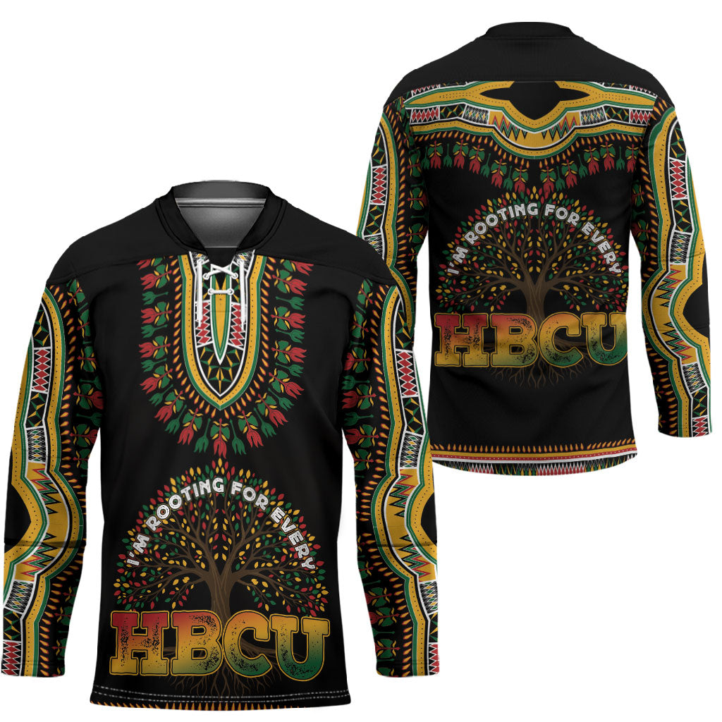 I'm Rooting For Every HBCU Dashiki Style Hockey Jersey