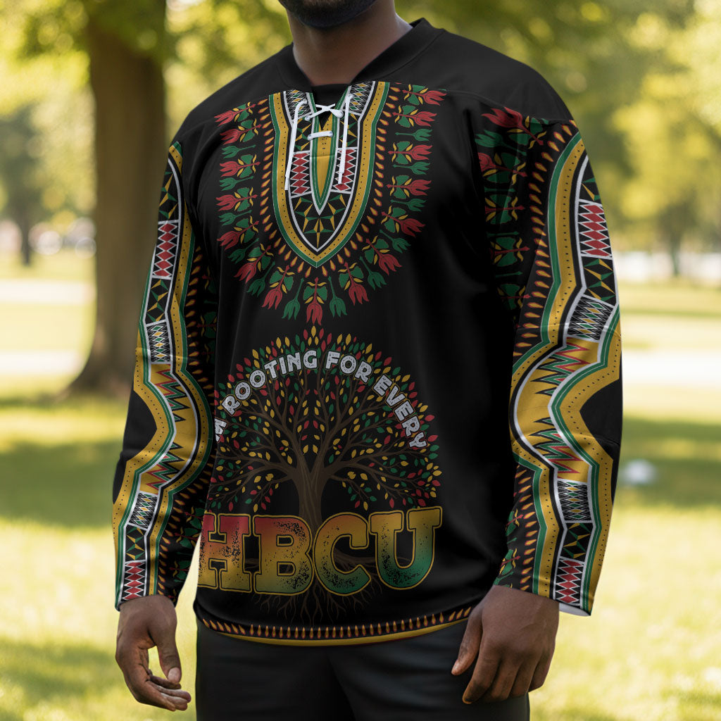 I'm Rooting For Every HBCU Dashiki Style Hockey Jersey