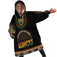 I'm Rooting For Every HBCU Dashiki Style Kid Wearable Blanket Hoodie