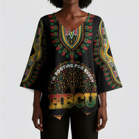 I'm Rooting For Every HBCU Dashiki Style Kimono Sleeve Blouse