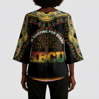 I'm Rooting For Every HBCU Dashiki Style Kimono Sleeve Blouse