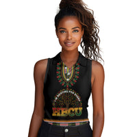 I'm Rooting For Every HBCU Dashiki Style Women Sleeveless Polo Shirt