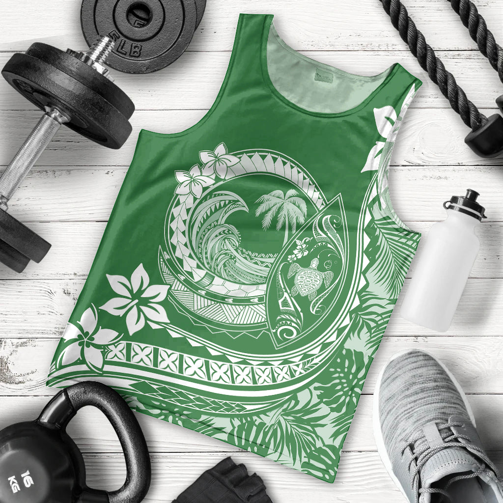 polynesian-plumeria-men-tank-top-ride-the-waves-green