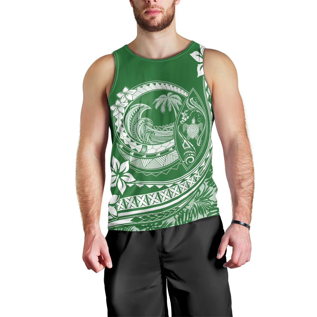 polynesian-plumeria-men-tank-top-ride-the-waves-green