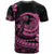Polynesian Plumeria T Shirt Ride The Waves - Pink - Wonder Print Shop