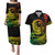 Polynesian Plumeria Couples Matching Puletasi Dress and Hawaiian Shirt Ride The Waves - Reggae LT7 - Wonder Print Shop